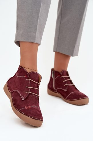 1096052 red Half shoes model 218908 Step in style