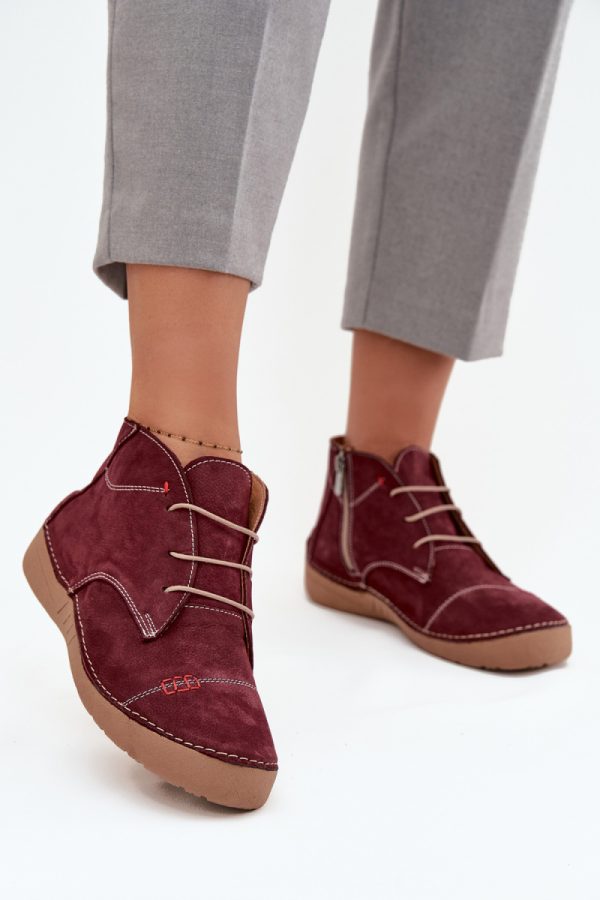 red Half shoes model 218908 Step in style