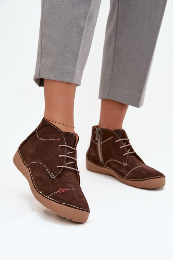 brown Half shoes model 218910 Step in style