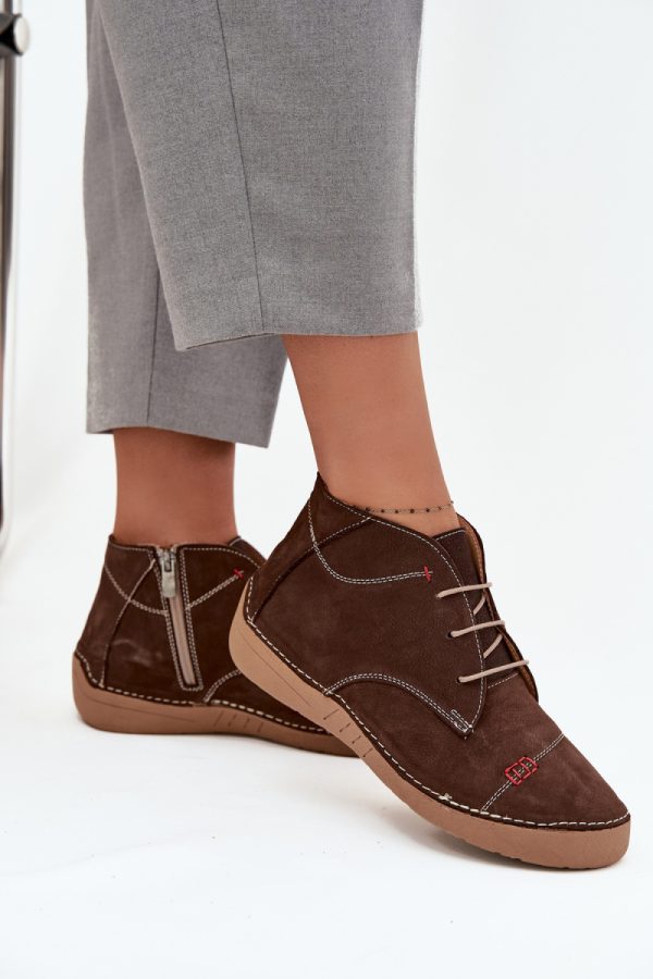 brown Half shoes model 218910 Step in style