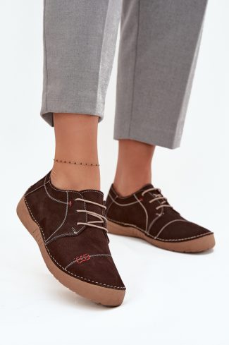 1096064 brown Half shoes model 218912 Step in style
