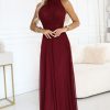 Red Long Dress in Evening Dresses with Spandex and Polyester