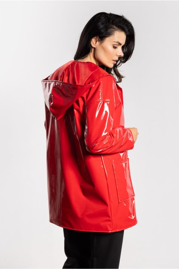 Red Jacket in Women`s Coats, Jackets with Polyester
