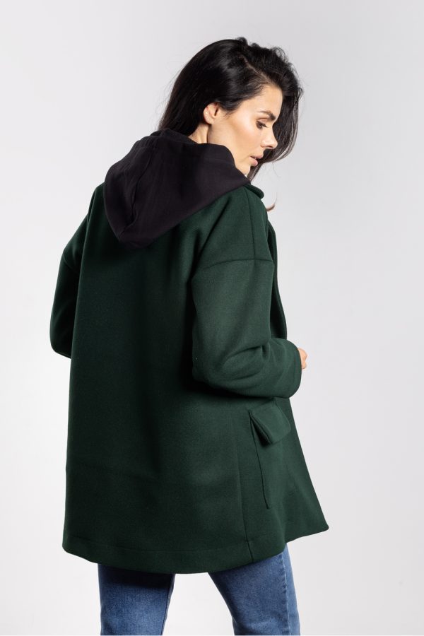 Green Jacket in Women`s Coats, Jackets with Polyester and Rayon