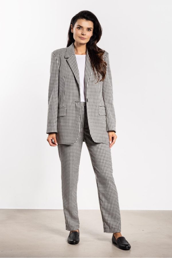 White Women Trousers in Pants, Trousers, Shorts with Spandex, Polyester and Viscose
