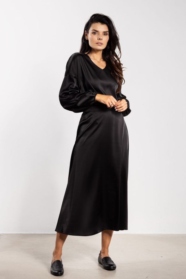 Black Blouse in Women`s Blouses, Tunics with Polyester