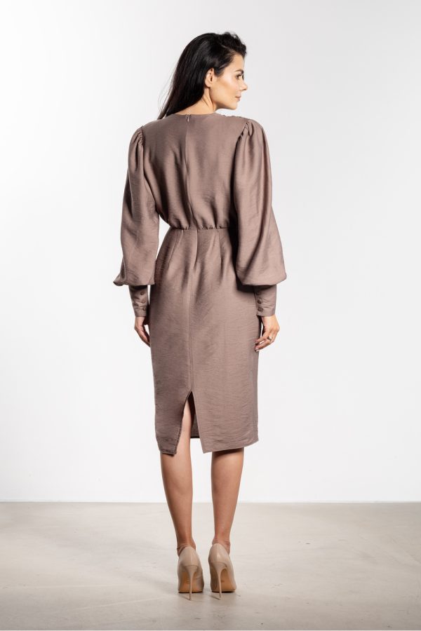 Brown Cocktail Dress in Formal Dresses, Cocktail Dresses with Nylon and Rayon