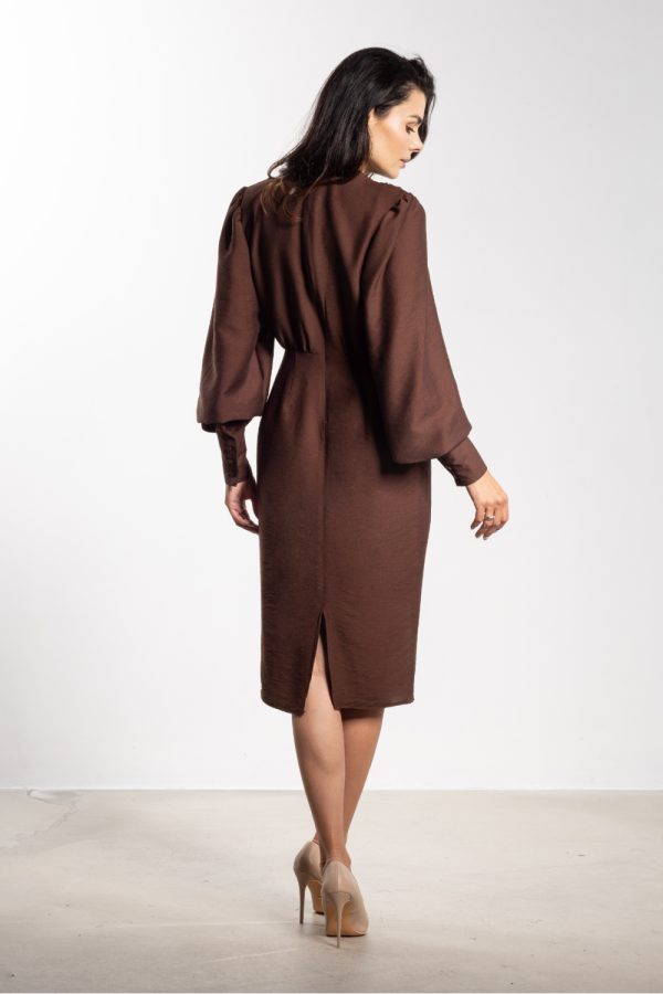 Brown Cocktail Dress in Formal Dresses, Cocktail Dresses with Nylon and Rayon