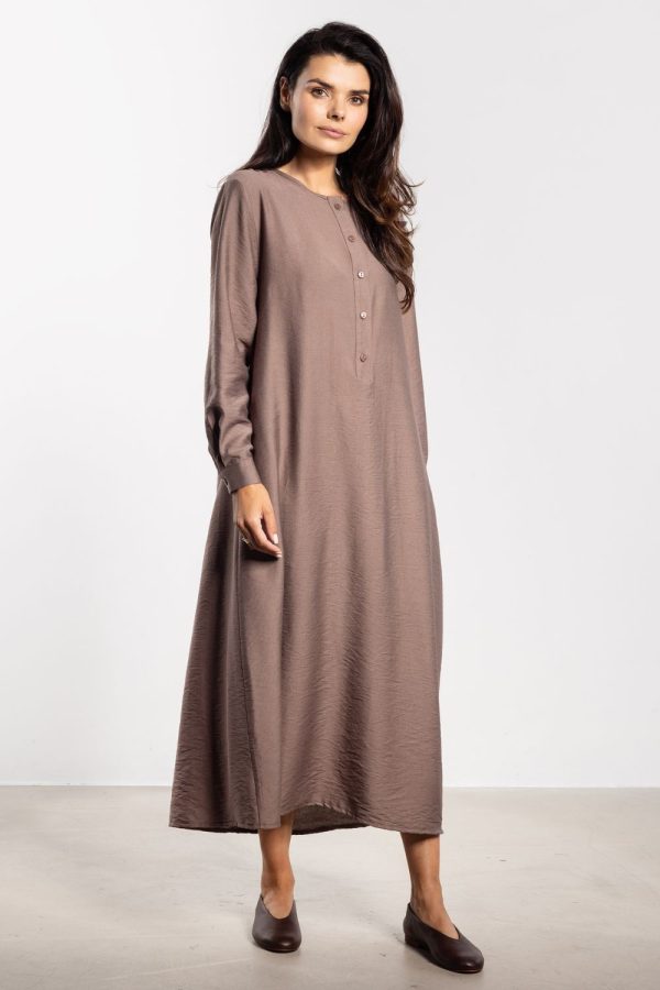 Brown Daydress in Day Dresses with Nylon and Rayon
