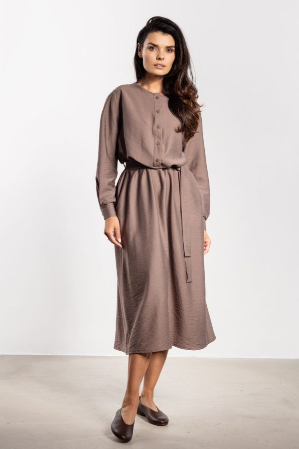 Brown Daydress in Day Dresses with Nylon and Rayon