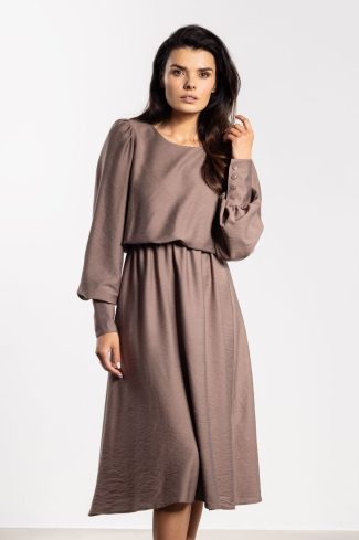 1096381 Brown Daydress in Day Dresses with Nylon and Rayon