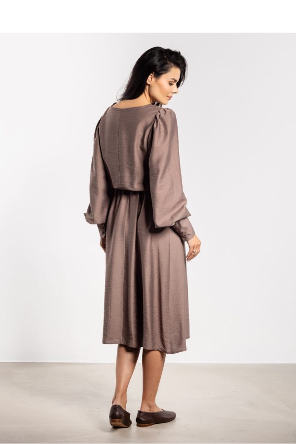 Brown Daydress in Day Dresses with Nylon and Rayon