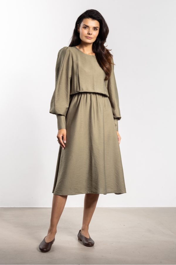 Green Daydress in Day Dresses with Nylon and Rayon