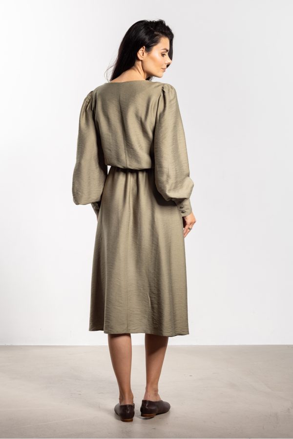 Green Daydress in Day Dresses with Nylon and Rayon