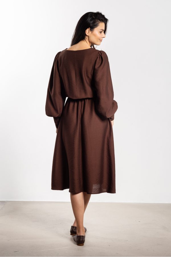 Brown Daydress in Day Dresses with Nylon and Rayon