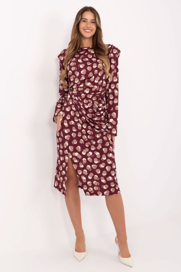 Red Daydress in Day Dresses with Polyester and Viscose