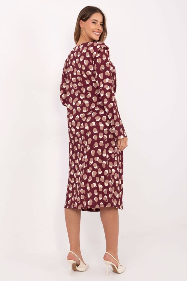 Red Daydress in Day Dresses with Polyester and Viscose
