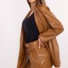 Brown Shorts in Shorts For Women, Crop Pants with Polyurethane and Polyester