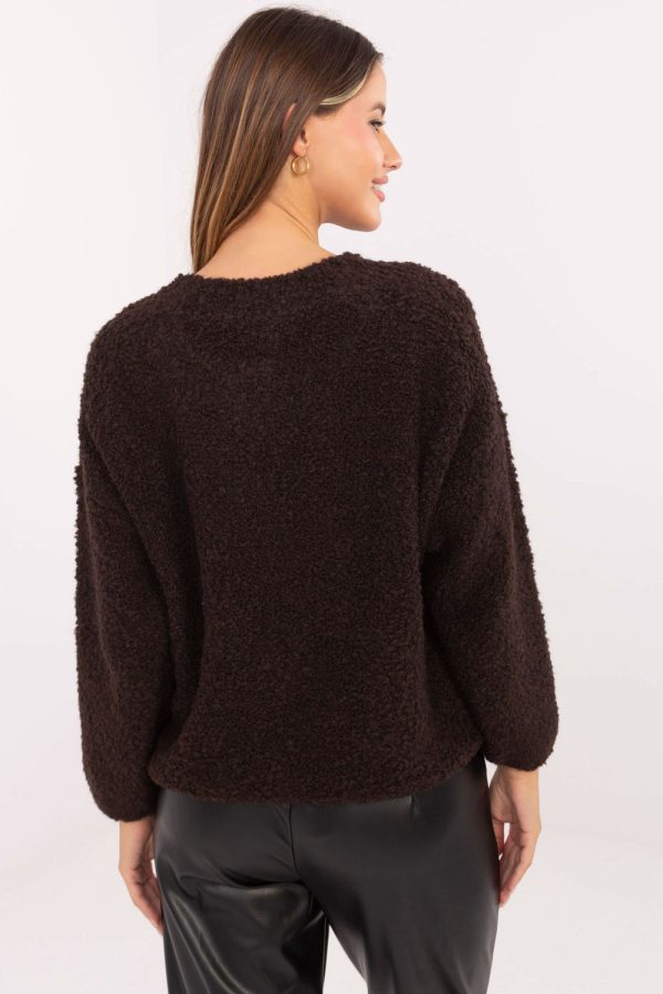 Brown Cardigan in Cardigans For Women, Ponchos with Acrylic, Alpaca, Polyester, Viscose and Wool
