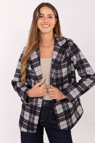 Black Jacket in Jackets, Vests For Women with Spandex and Polyester