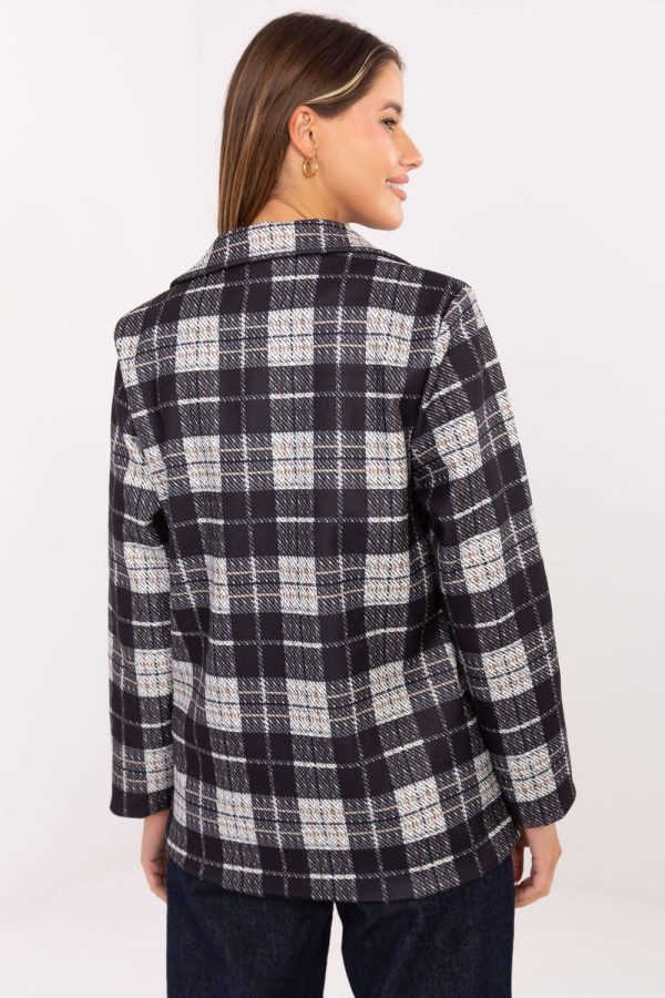 Black Jacket in Jackets, Vests For Women with Spandex and Polyester