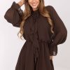 Brown Cocktail Dress in Formal Dresses, Cocktail Dresses with Spandex, Polyester and Viscose