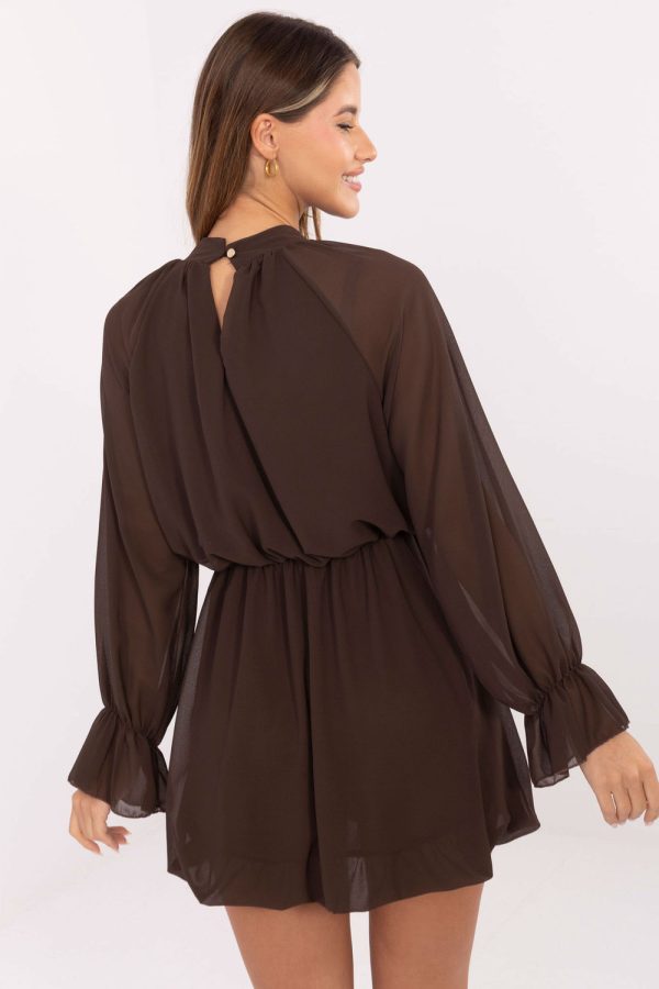 Brown Cocktail Dress in Formal Dresses, Cocktail Dresses with Spandex, Polyester and Viscose