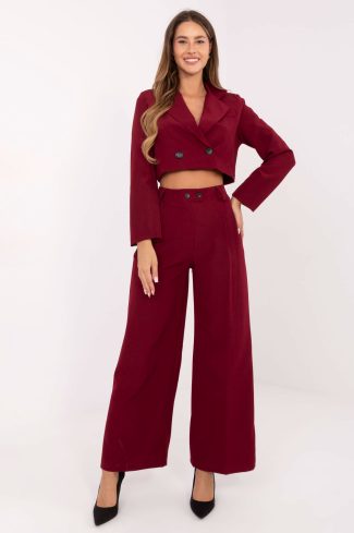 1096550 Red Set in Pants, Trousers, Shorts with Spandex and Polyester