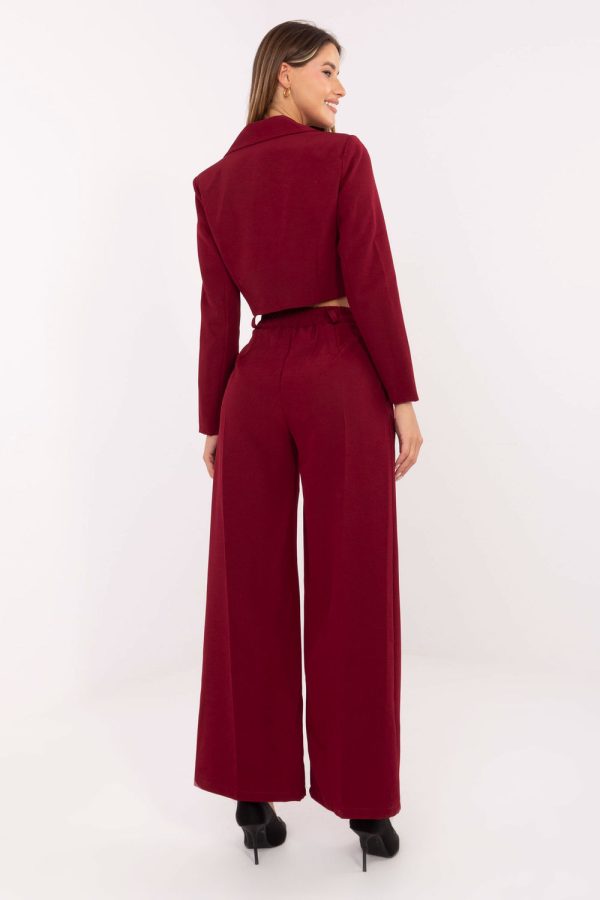 Red Set in Pants, Trousers, Shorts with Spandex and Polyester