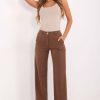 1096571 Brown Women's Pants in Pants, Trousers, Shorts with Cotton and Spandex