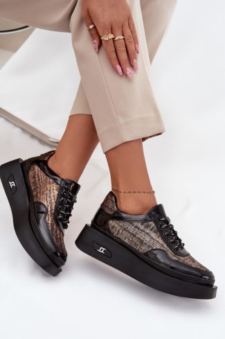 Black Platform Shoes....Fabric, Footbed, Upper Height and Platform Height