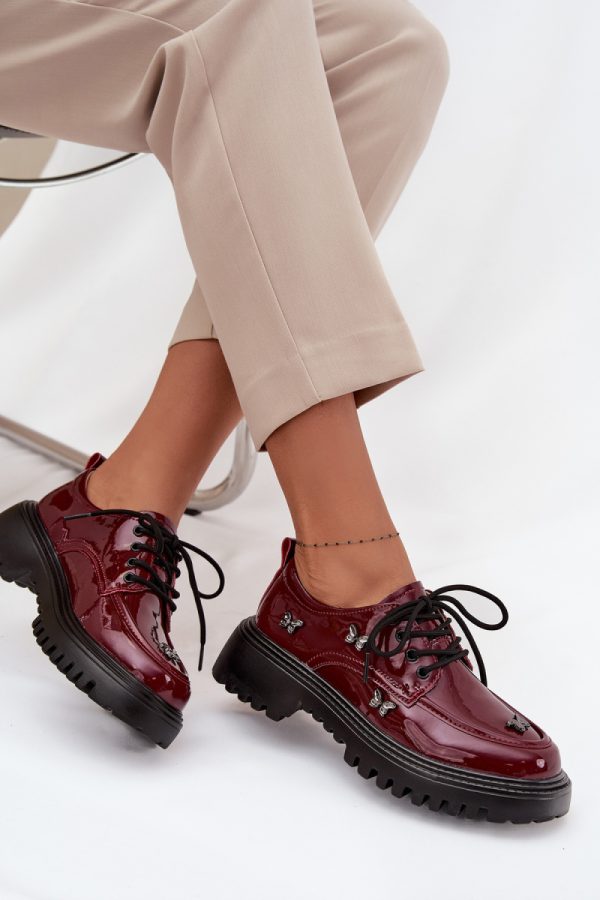 red Half shoes model 219109 Step in style