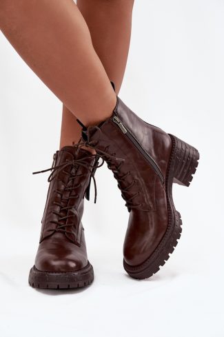 Brown Bootie in Women`s Ankle Boots & Booties with Fabric, Warmers, Footbed, Upper Height and Heel Height