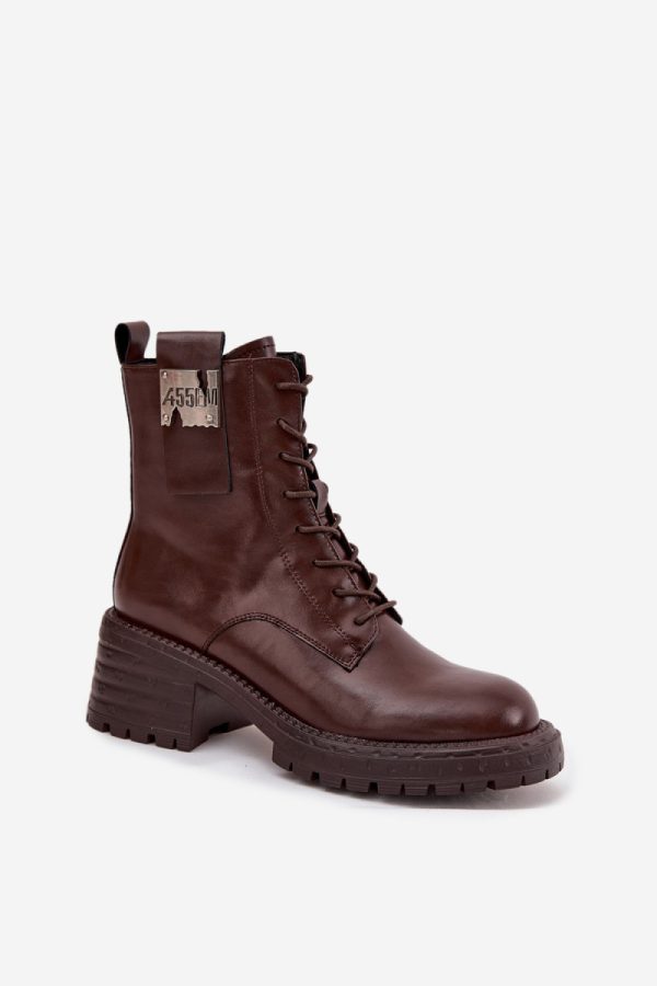Brown Bootie in Women`s Ankle Boots & Booties with Fabric, Warmers, Footbed, Upper Height and Heel Height