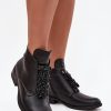 Black Boots in Women`s Ankle Boots & Booties with Fabric, Warmers, Footbed, Upper Height and Heel Height