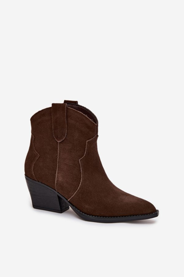 brown Heel boots model 219128 Step in style