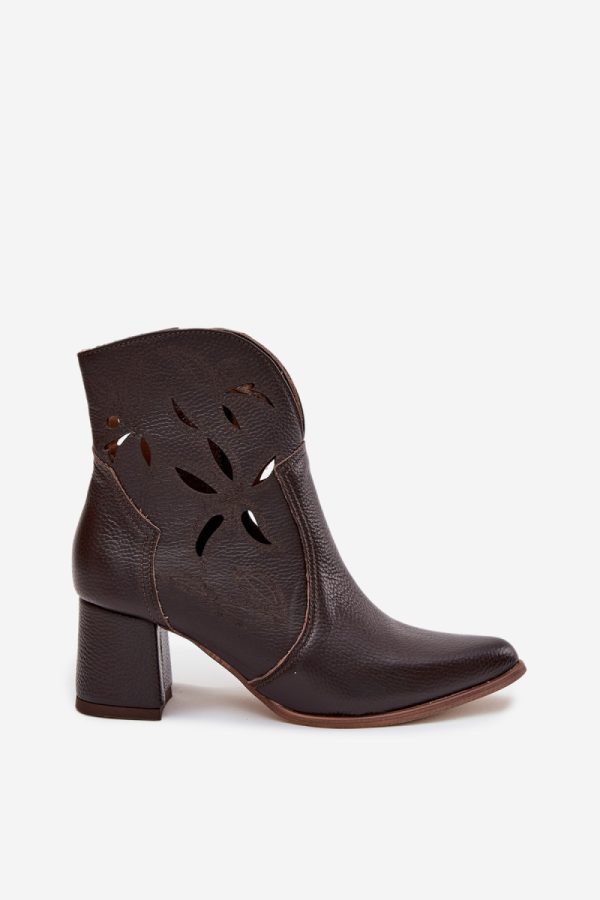 brown Heel boots model 219130 Step in style