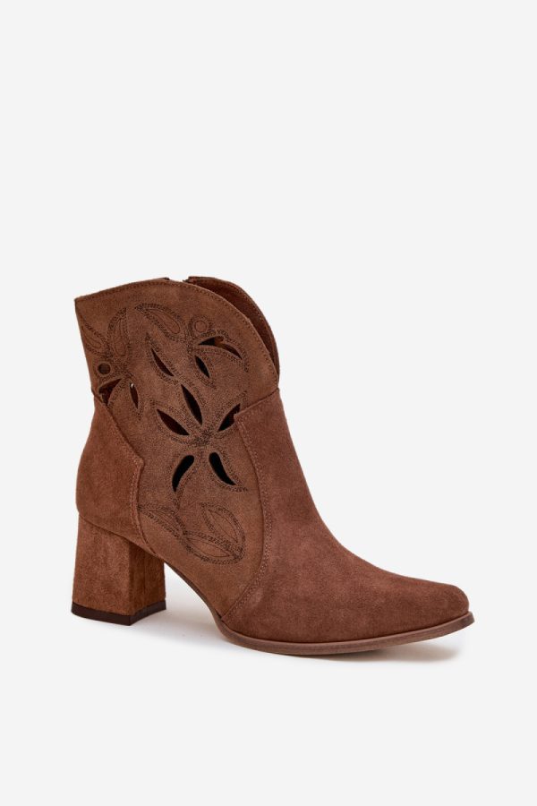 brown Heel boots model 219132 Step in style