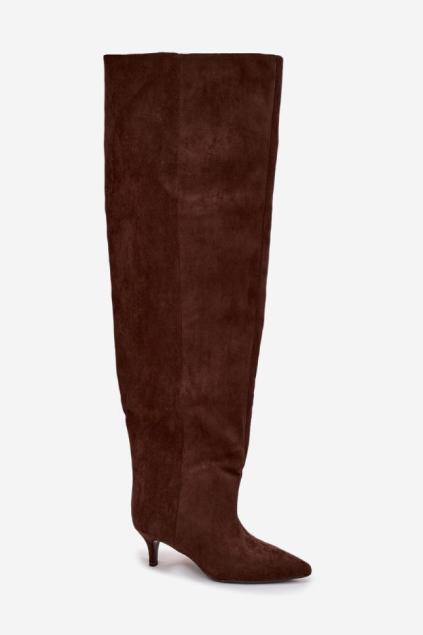 brown Heel boots model 219135 Step in style