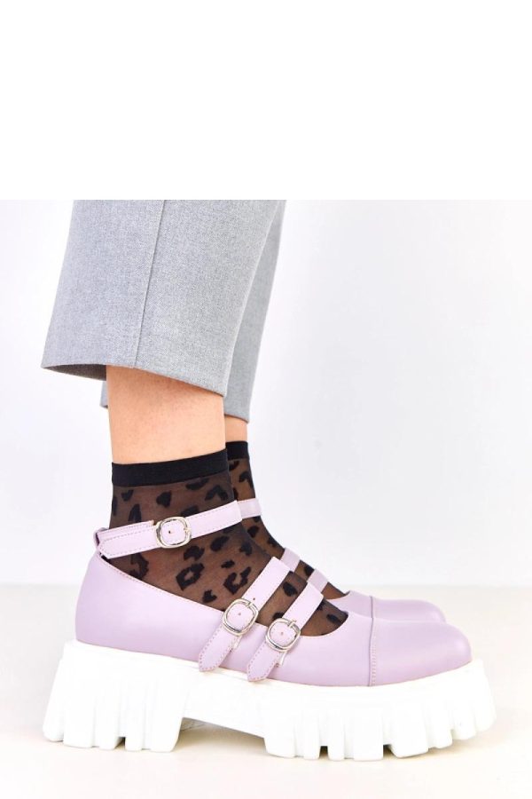 Violet Half Shoes in Women`s Ankle Boots & Booties with Fabric, Footbed and Platform Height