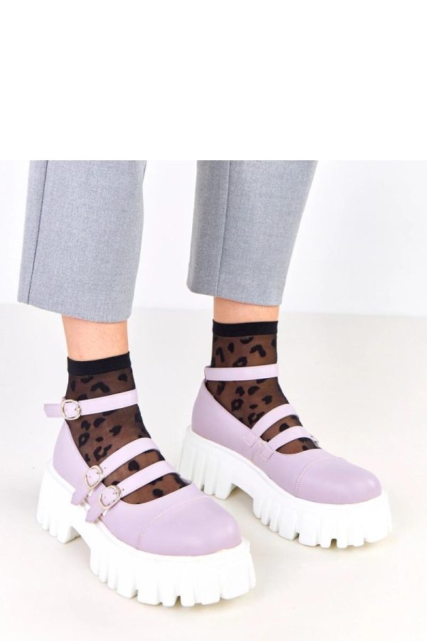 Violet Half Shoes in Women`s Ankle Boots & Booties with Fabric, Footbed and Platform Height
