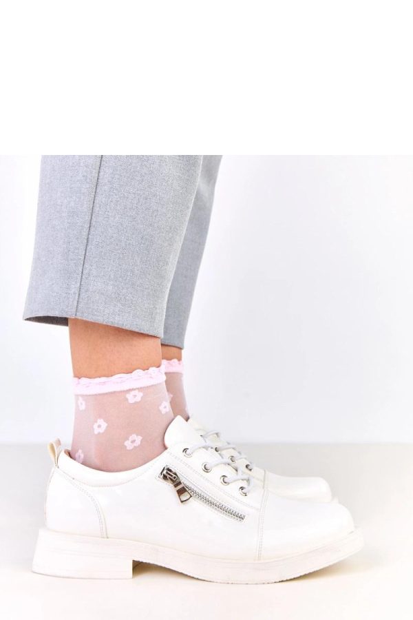 White Half Shoes....Fabric, Footbed and Heel Height