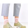 Green Half Shoes in Women`s Ankle Boots & Booties with Fabric, Footbed and Heel Height