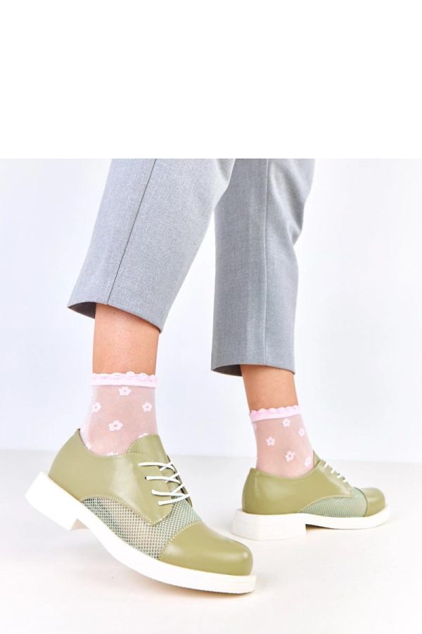 Green Half Shoes in Women`s Ankle Boots & Booties with Fabric, Footbed and Heel Height