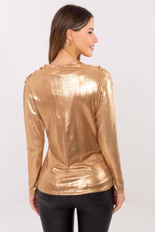 brown Blouse model 219198 Italy Moda