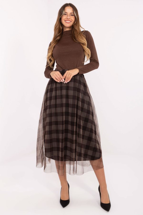 brown Skirt model 219215 Italy Moda