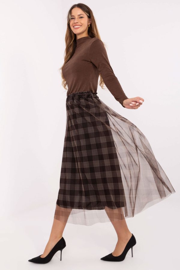 brown Skirt model 219215 Italy Moda