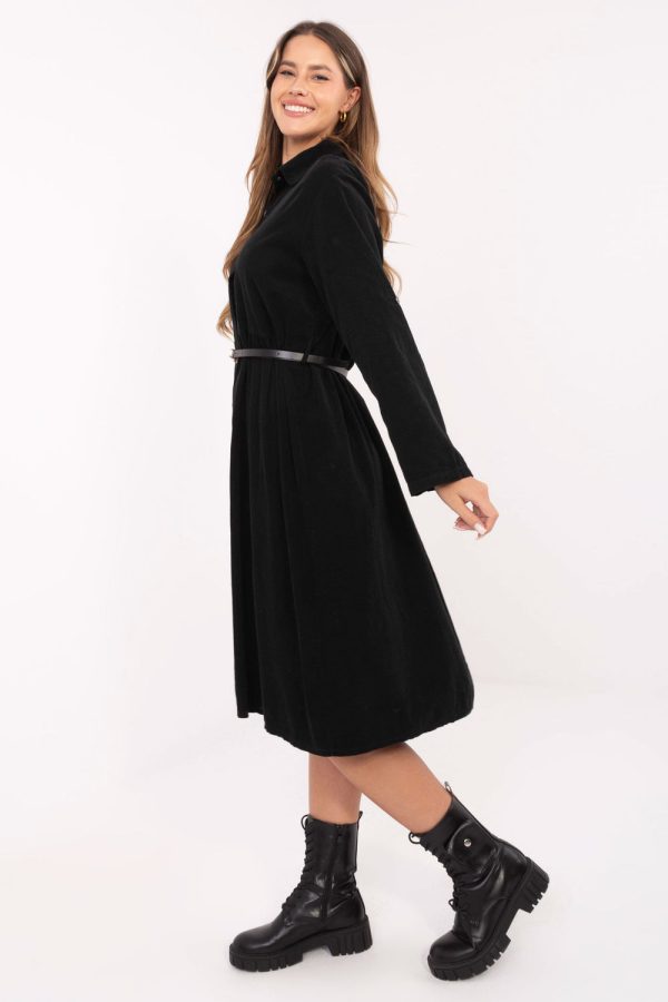 Black Daydress in Day Dresses with Cotton