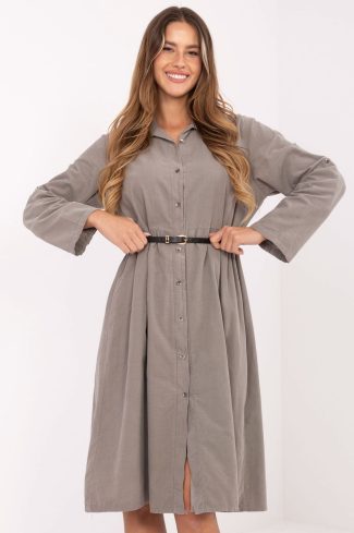 Beige Daydress in Day Dresses with Cotton
