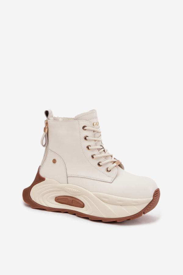 beige Boots model 219250 Step in style